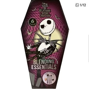 Disney Nightmare Before Christmas Makeup Brush Blending Set In Keep Box